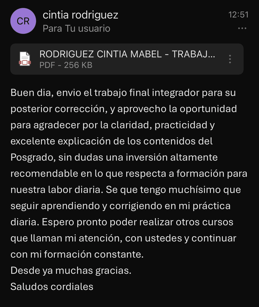 Reseña de un alumno