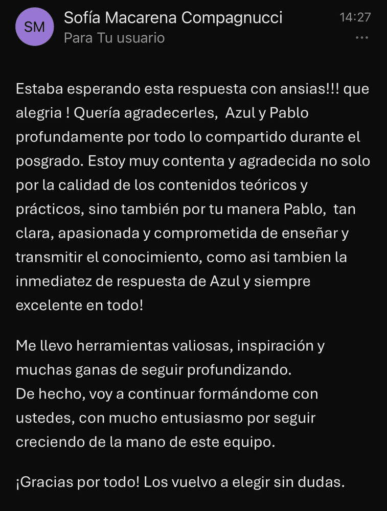 Reseña de un alumno