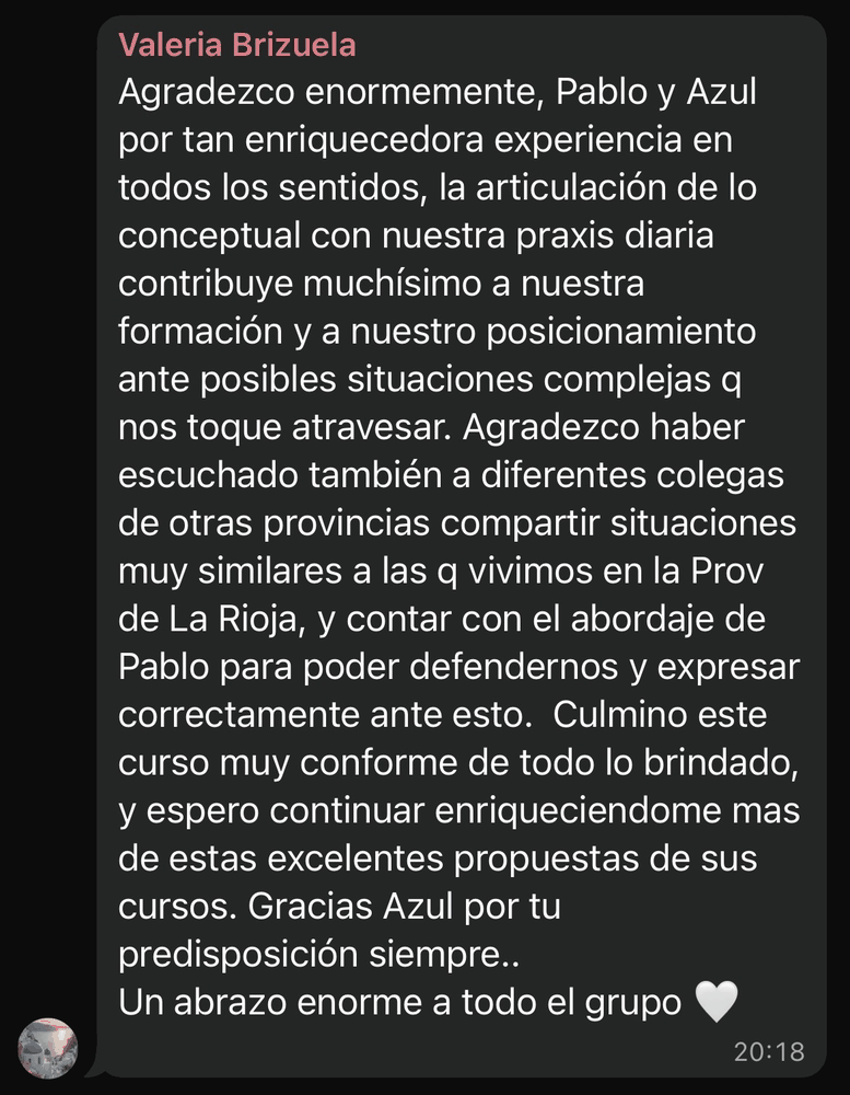 Reseña de un alumno